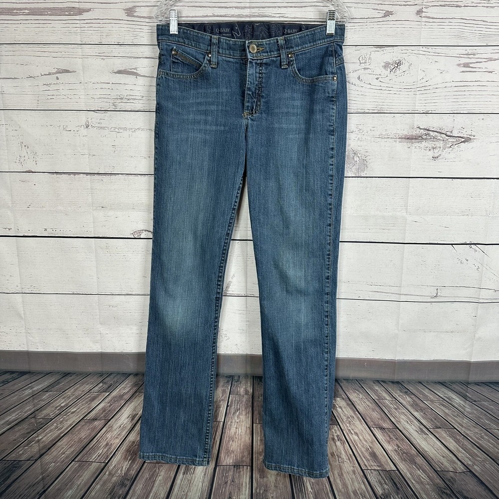 Wrangler Jeans Womens 8 Q-Baby Riding Long Western Rodeo Cowgirl Stretch